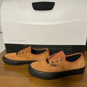 Vans Brown Suede Low-Top Sneakers